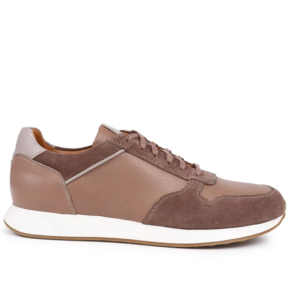 Southsea Lace-Up Trainers - SOUTHSEA / 326 325 - Taupe - Image 2