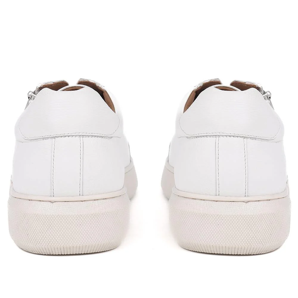 Spenser Leather Trainers - SPENSER / 325 110 - White - Image 3