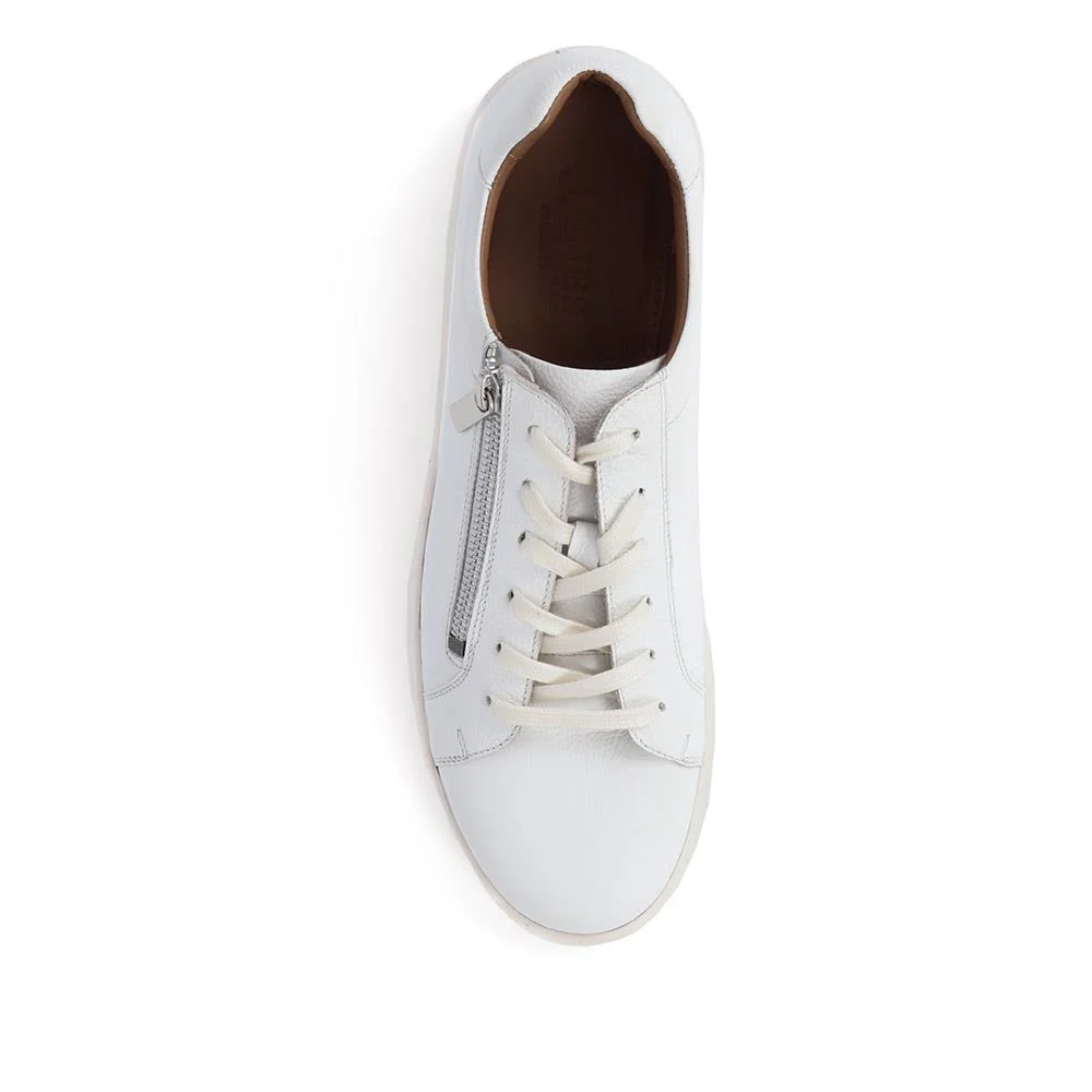 Spenser Leather Trainers - SPENSER / 325 110 - White - Image 4