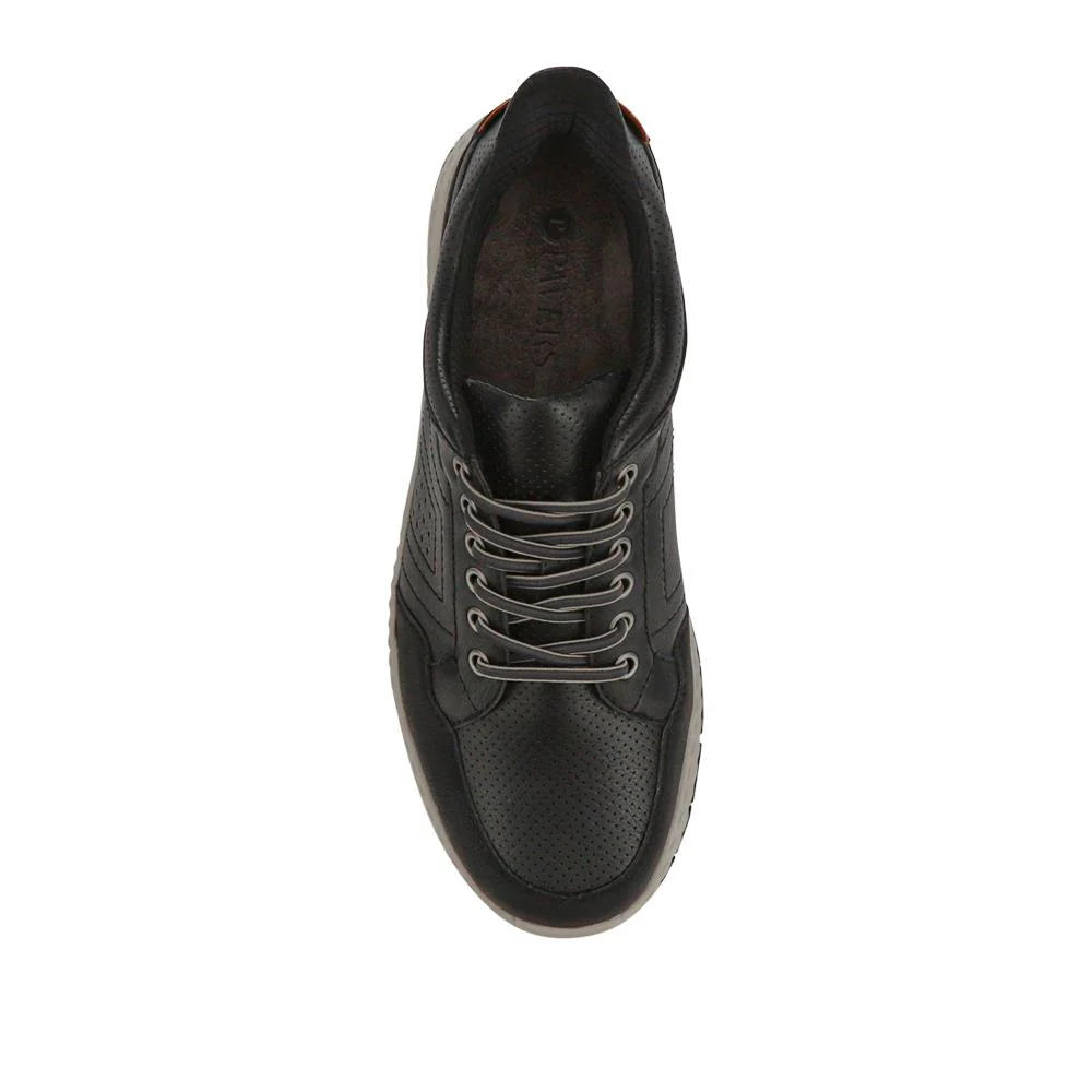 Easy Step In Wide Fit Bungee Laced Shoes - GANG41018 / 327 549 - Black - Image 4
