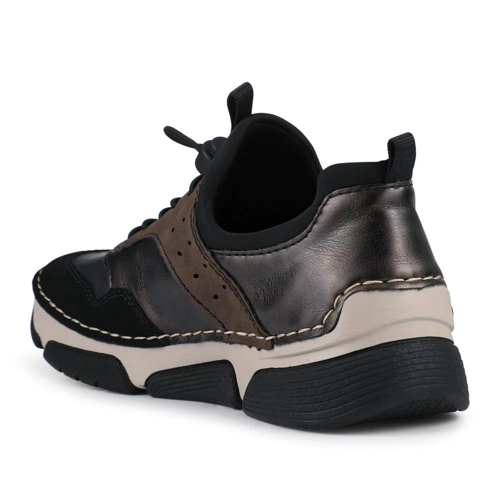 Sporty Lace-Up Trainers - RKR42507 / 327 793 - Black Multi - Image 3