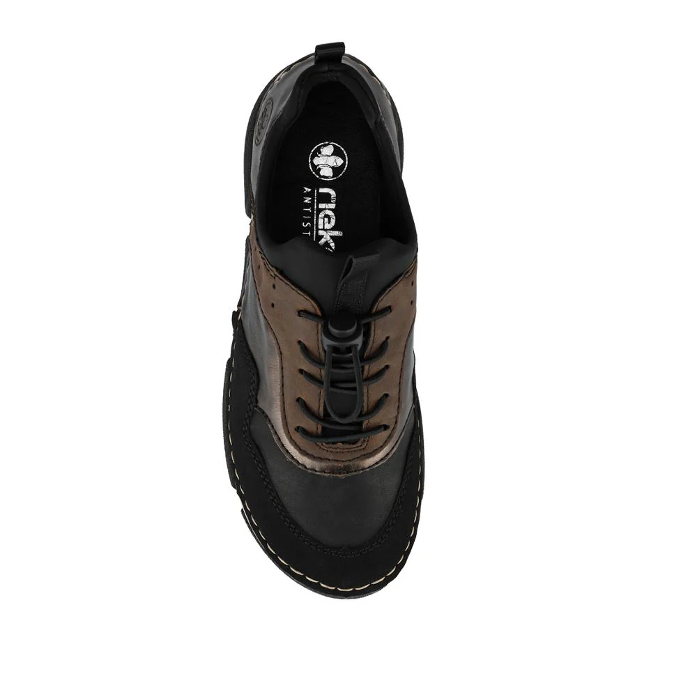 Sporty Lace-Up Trainers - RKR42507 / 327 793 - Black Multi - Image 4