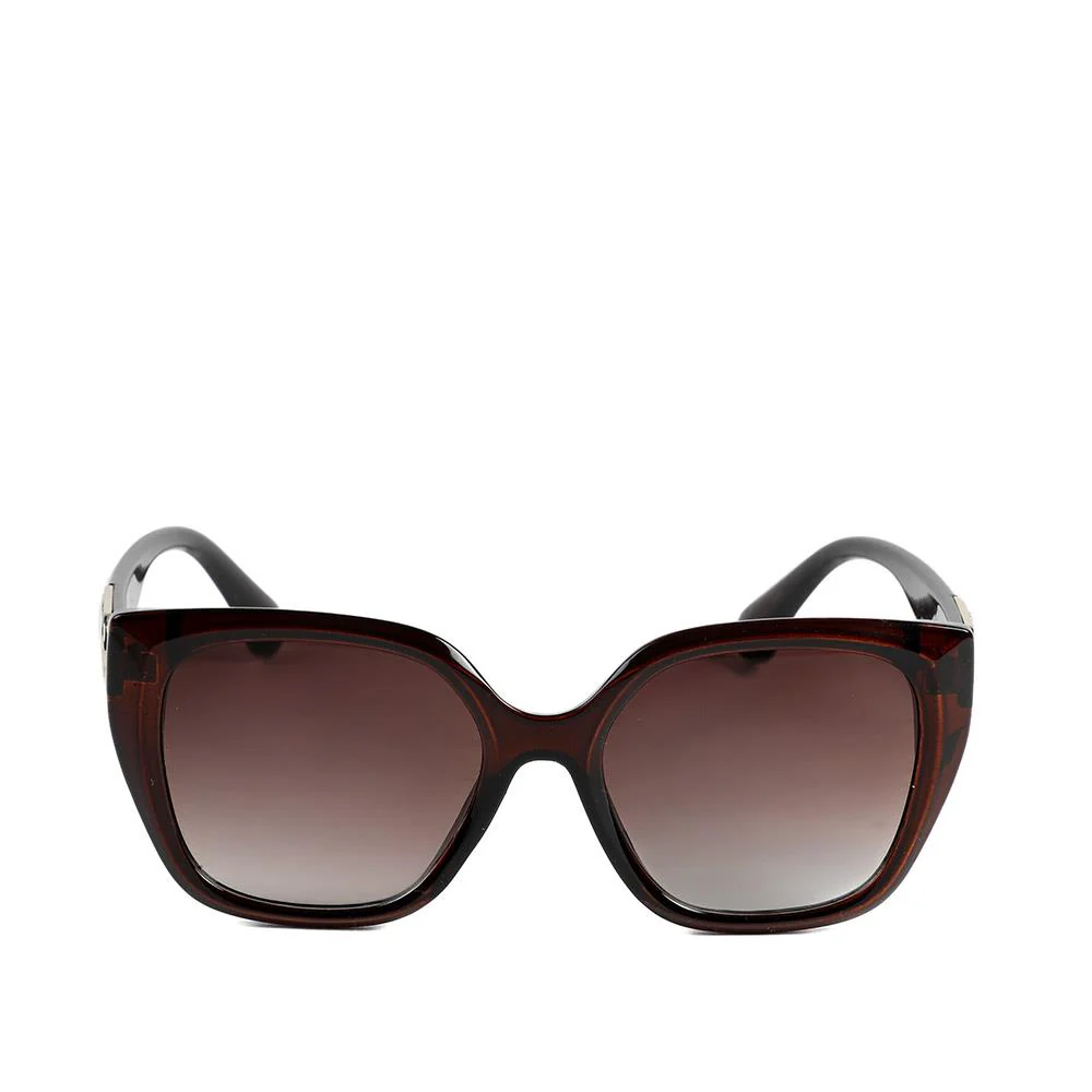 Square Frame Sunglasses with Gold Detail - RICH43000 / 329 022 - Brown - Image 2