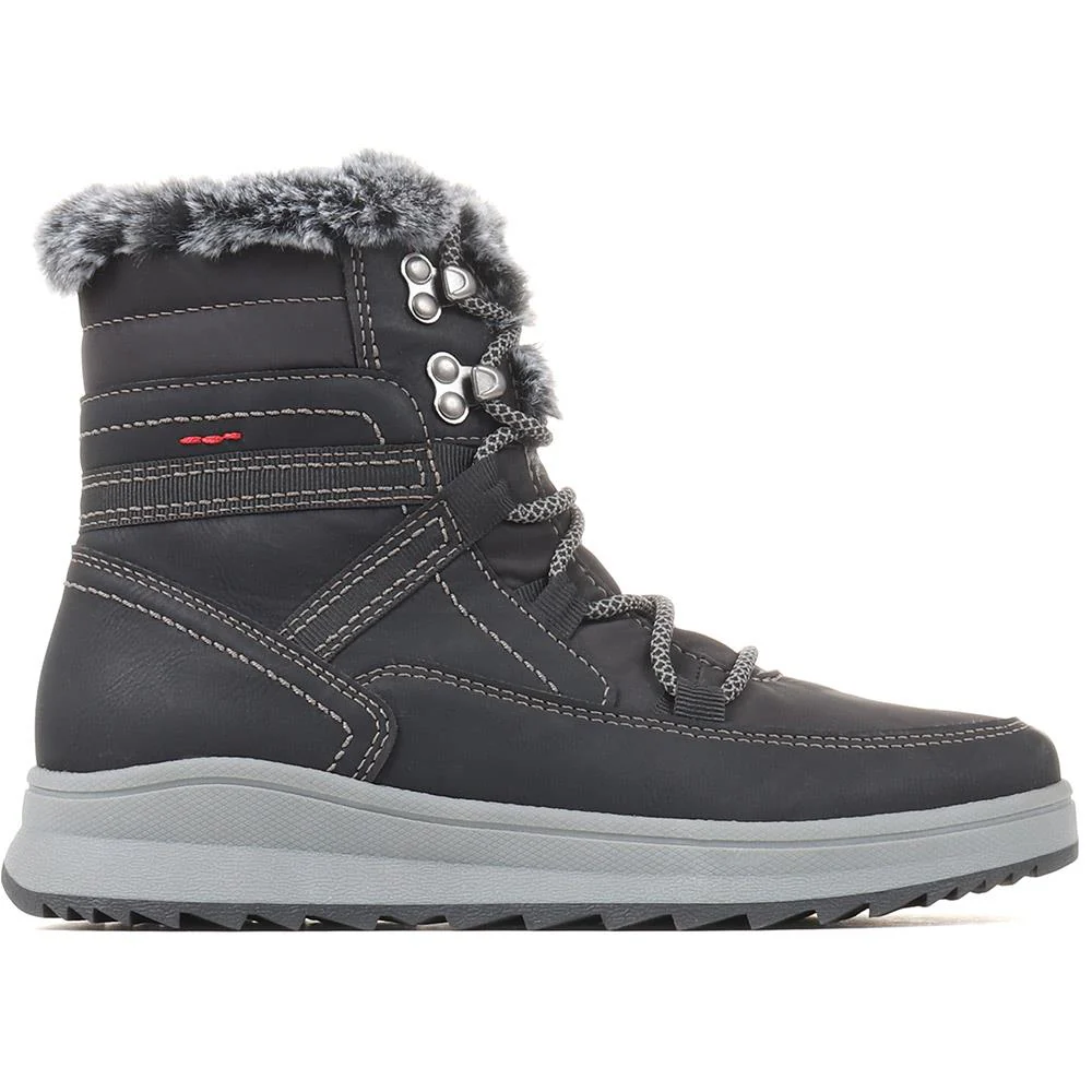 Standard Lace-Up Snow Boots - SUNCH36005 / 322 633 - Black - Image 2