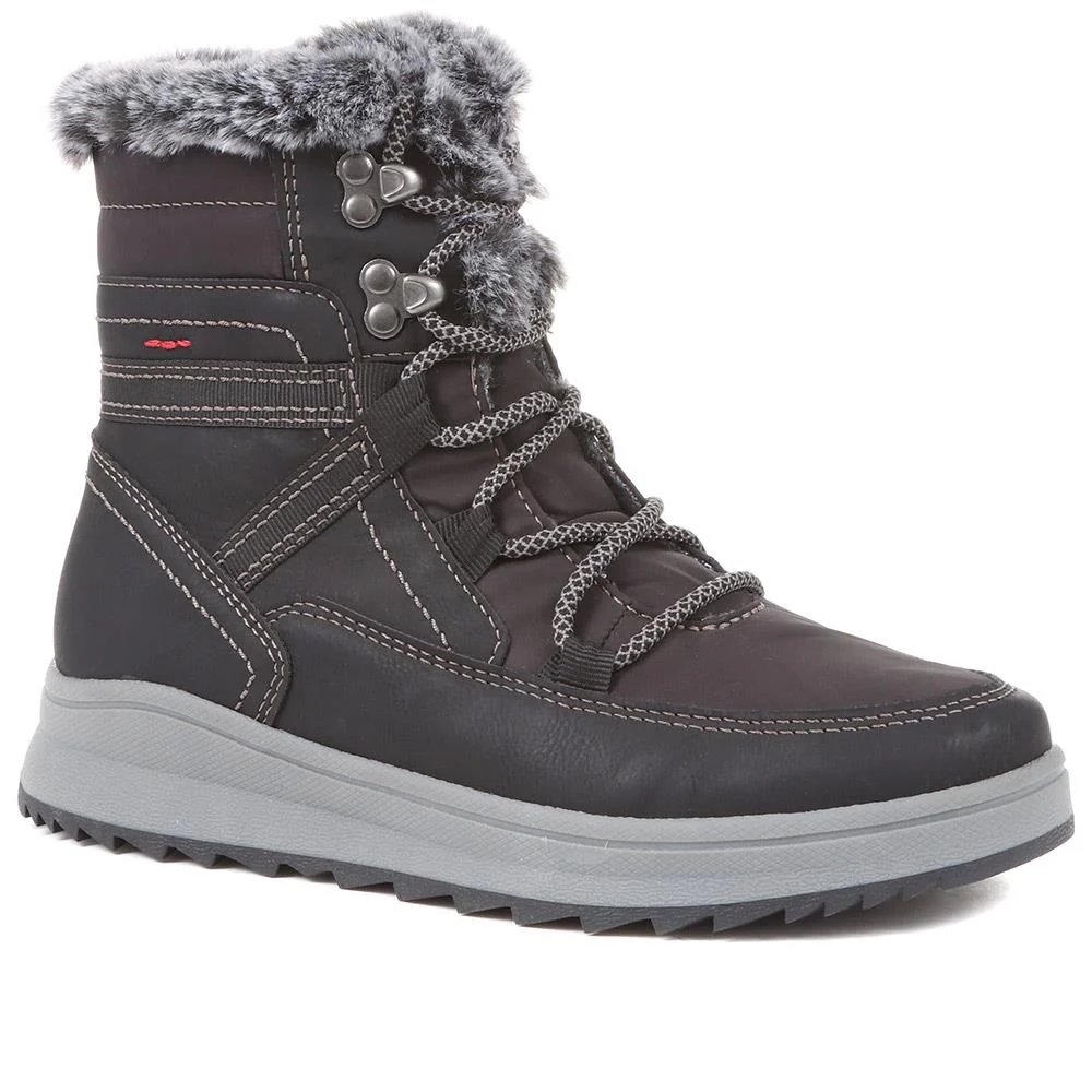 Standard Lace-Up Snow Boots - SUNCH36005 / 322 633 - Black