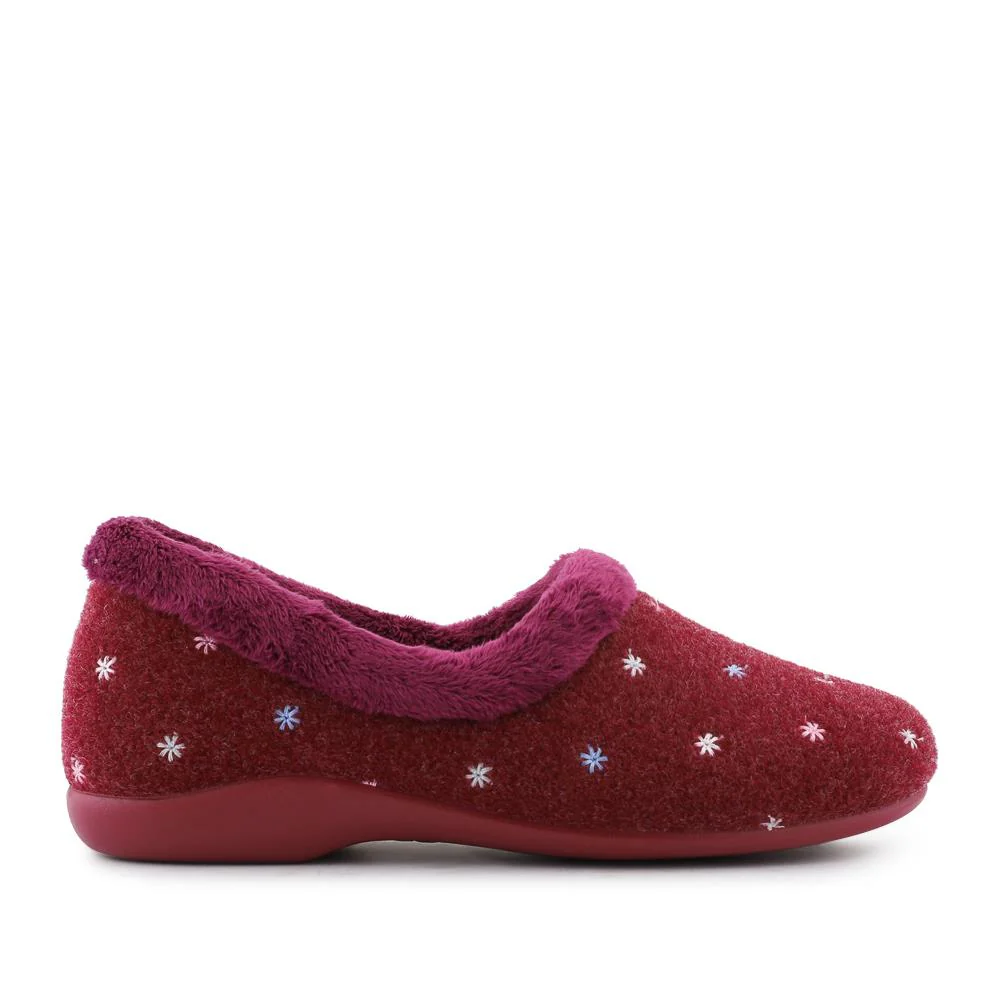 Star Pattern Full Slippers - KOY42000 / 328 259 - Burgundy - Image 2