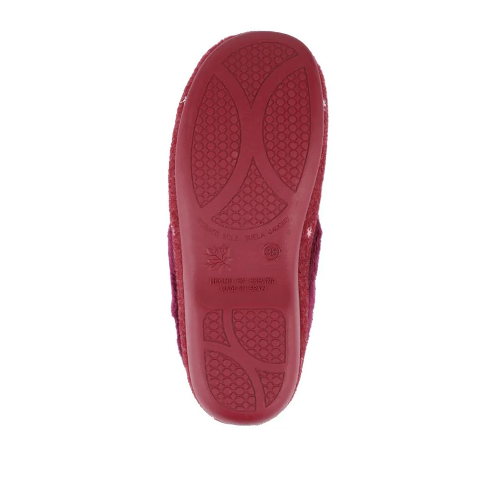 Star Pattern Full Slippers - KOY42000 / 328 259 - Burgundy - Image 6
