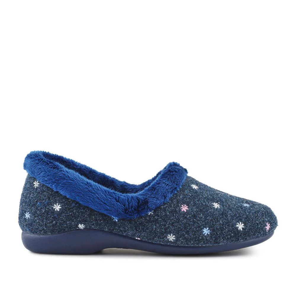 Star Pattern Full Slippers - KOY42000 / 328 259 - Navy - Image 2