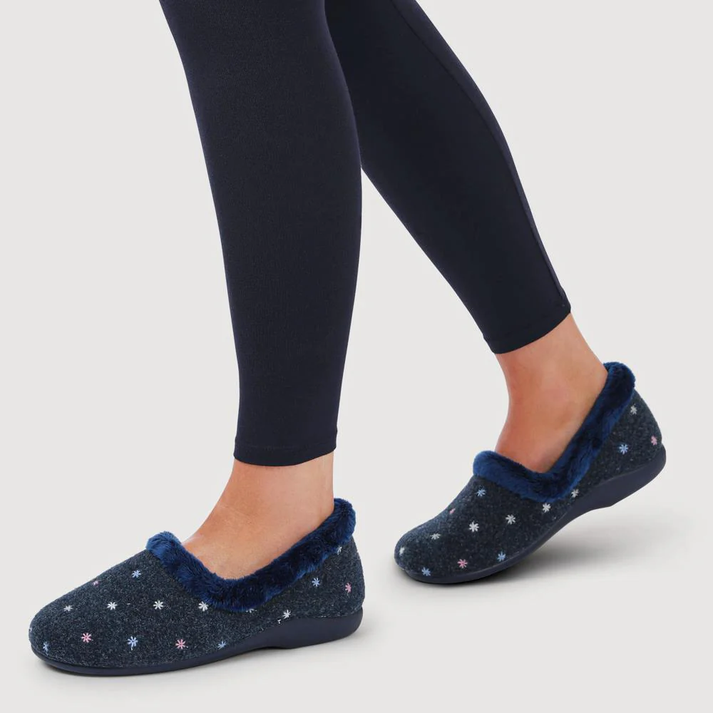 Star Pattern Full Slippers - KOY42000 / 328 259 - Navy - Image 5