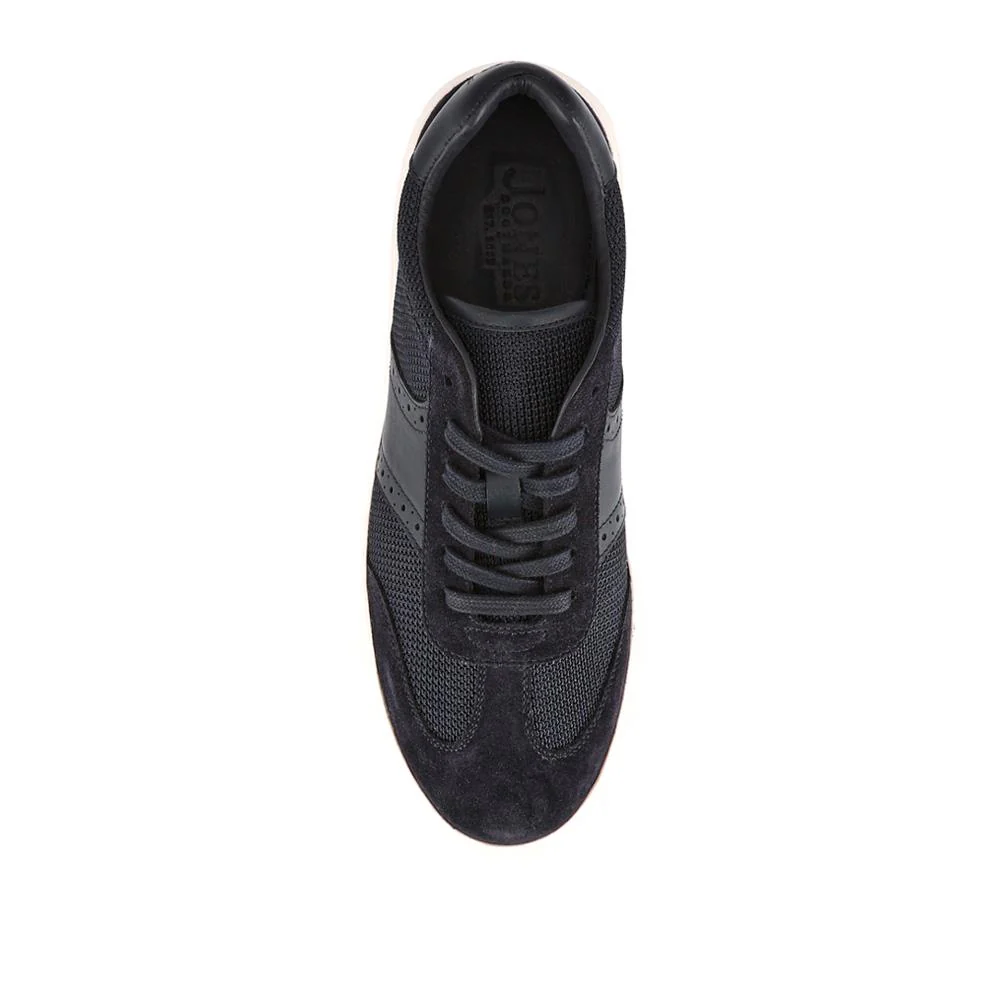 Stephan Lace-Up Leather Trainers - STEPHAN / 328 076 - Navy Suede - Image 4