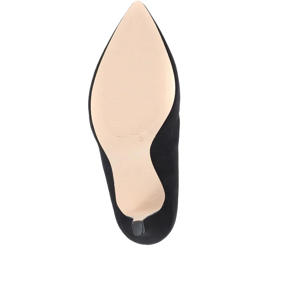 Stiletto Court Shoes - CAPRI36500 / 322 509 - Black Suede - Image 4