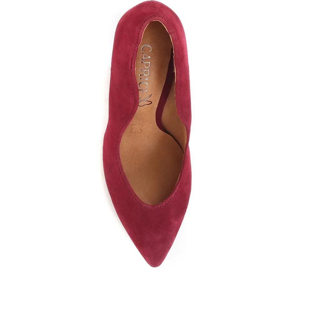 Stiletto Court Shoes - CAPRI36500 / 322 509 - Burgundy - Image 4