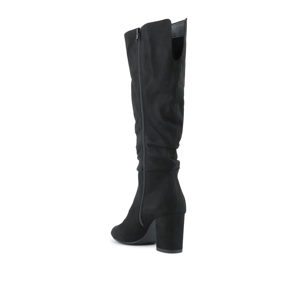Stiletto Heel Standard Calf Fit Long Boots - PLAN42015 / 327 946 - Black - Image 3
