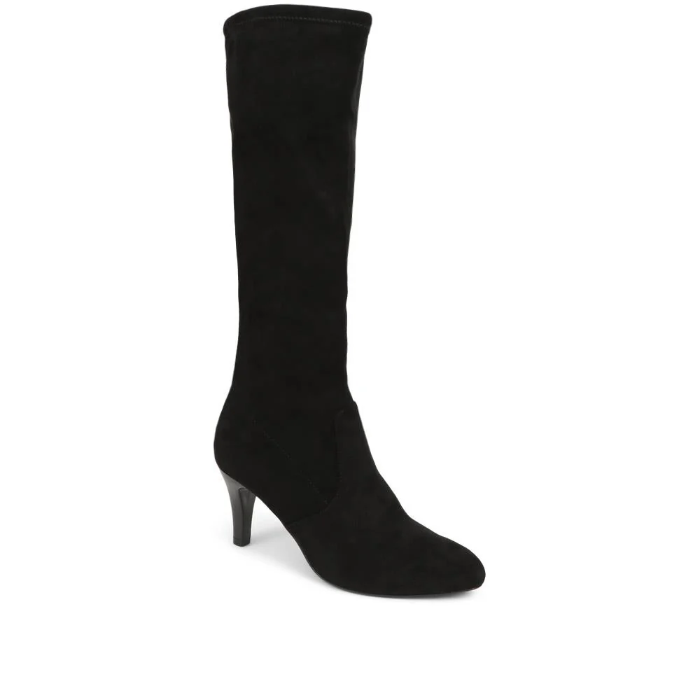 Stiletto Heeled Knee High Boots - CAPRI38506 / 325 552 - Black