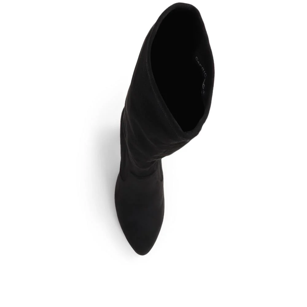 Stiletto Heeled Knee High Boots - CAPRI38506 / 325 552 - Black - Image 5
