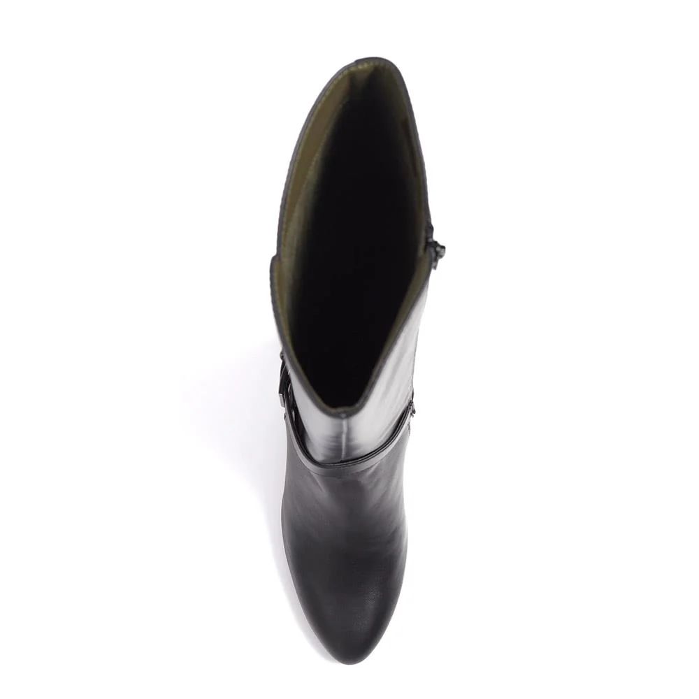 Stiletto Long Boots - PLAN40001 / 326 342 - Black - Image 5