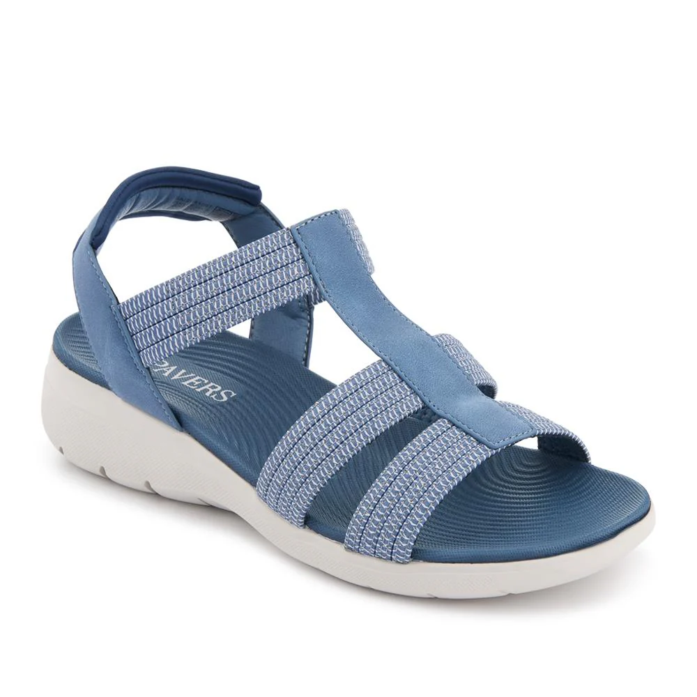 Strappy Elasticated Slip-On Sandals - BAIZH41067 / 327 984