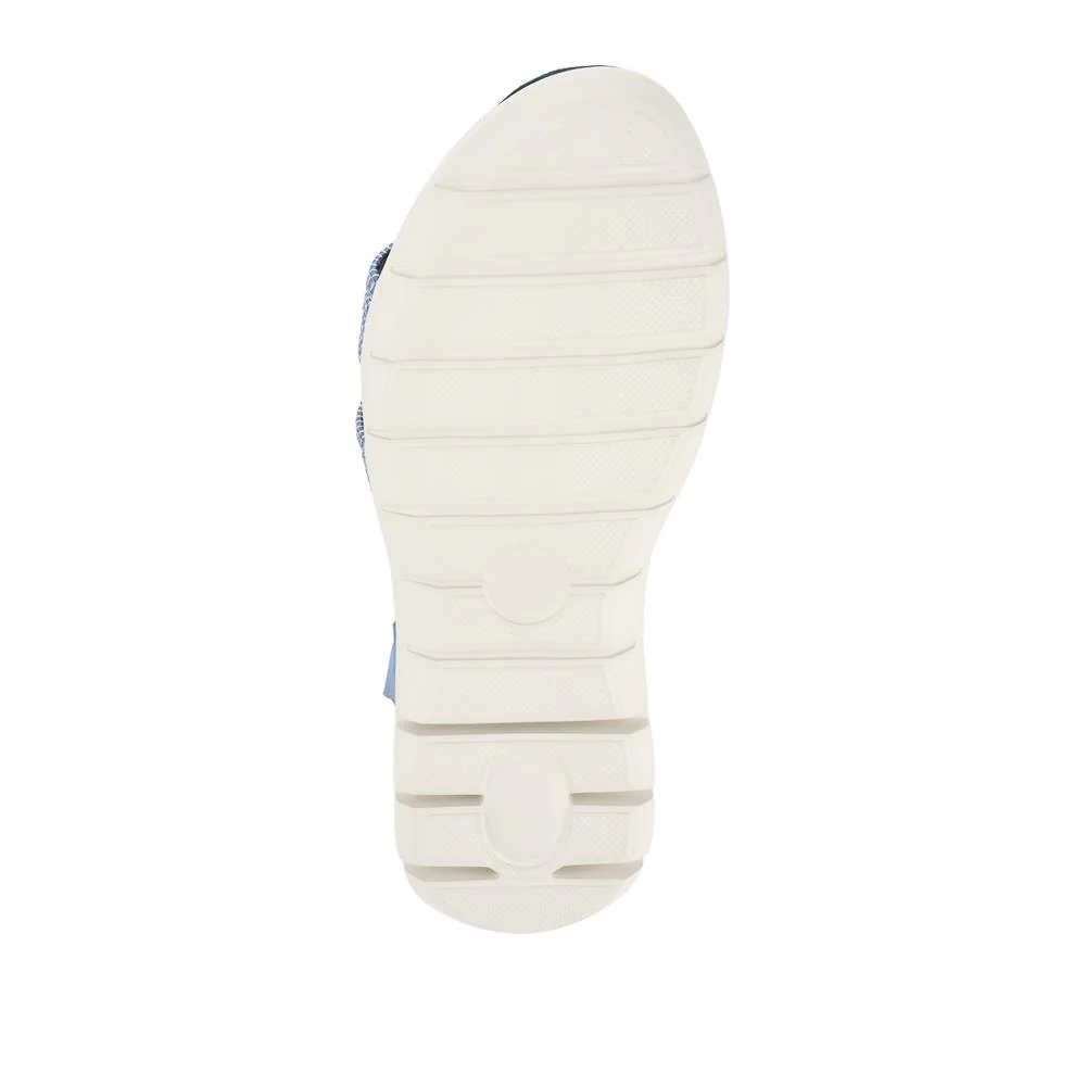 Strappy Elasticated Slip-On Sandals - BAIZH41067 / 327 984 - Navy - Image 6
