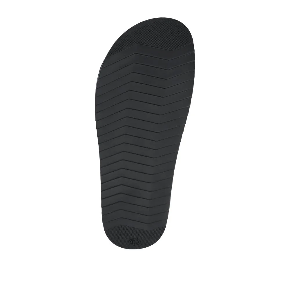 Strappy Leather Slides - JFOOT41009 / 327 467 - Black - Image 6