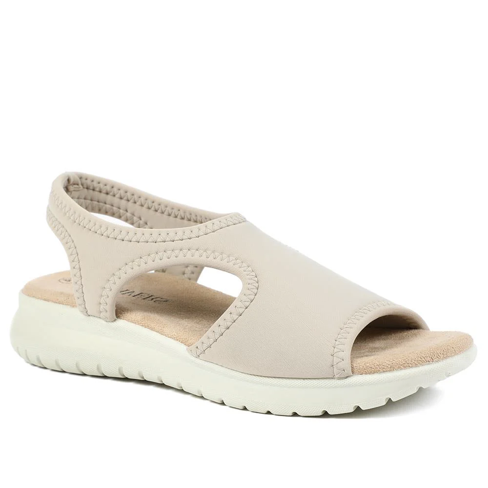 Stretch Comfort Sandals with Cushioned Insole - POLY43001 / 329 021