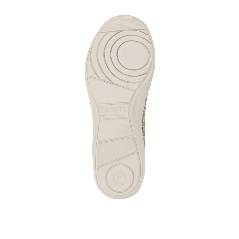 Stretch Fit Memory Foam Slip On Pumps - BRK35079 / 322 014 - Gold Multi - Image 5