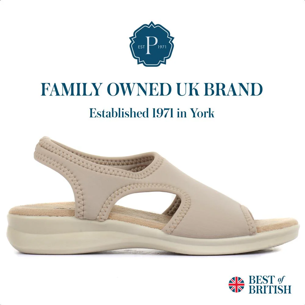 Stretch-Fit Sandals - POLY25000 / 309 521 - Beige - Image 2