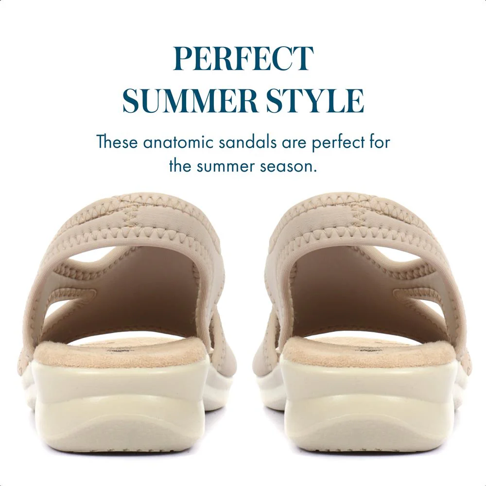 Stretch-Fit Sandals - POLY25000 / 309 521 - Beige - Image 4
