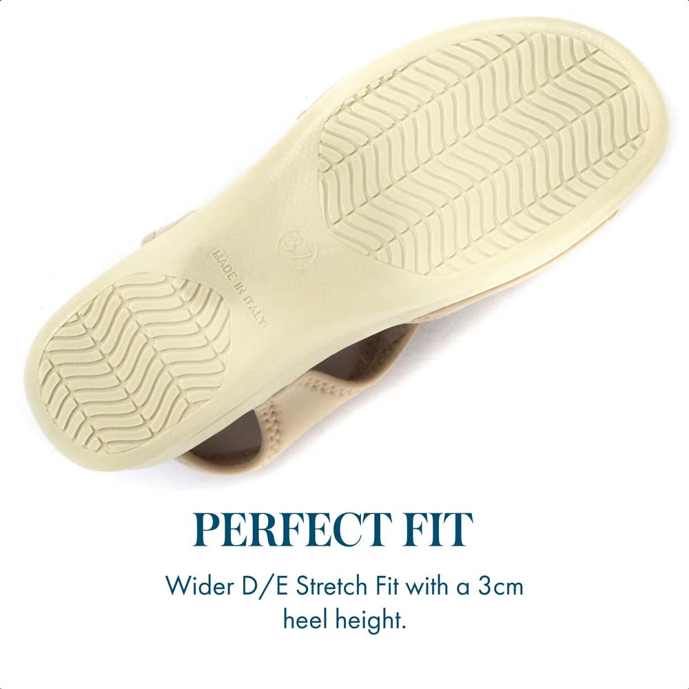 Stretch-Fit Sandals - POLY25000 / 309 521 - Beige - Image 5