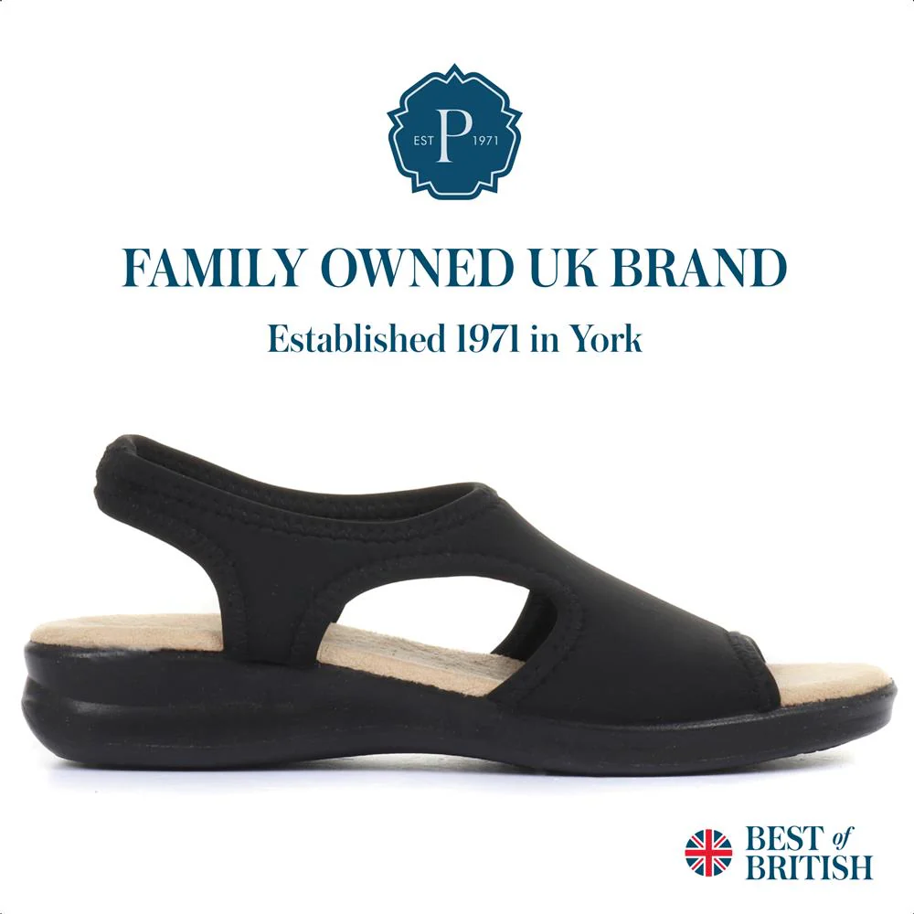Stretch-Fit Sandals - POLY25000 / 309 521 - Black - Image 2