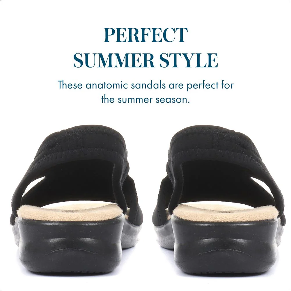 Stretch-Fit Sandals - POLY25000 / 309 521 - Black - Image 4