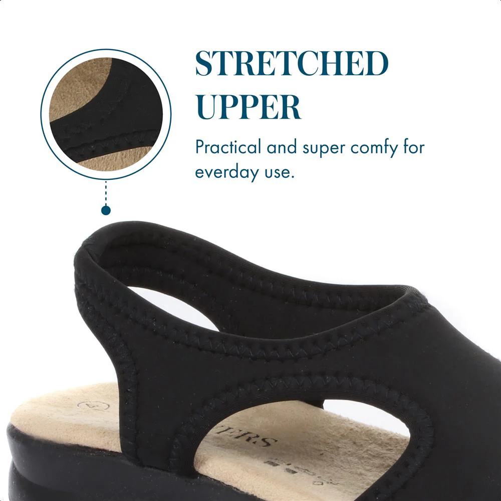 Stretch-Fit Sandals - POLY25000 / 309 521 - Black - Image 6