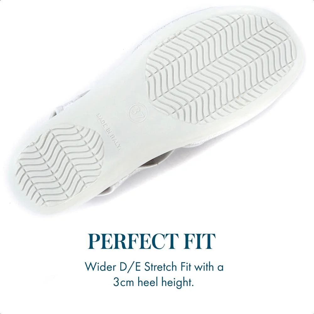 Stretch-Fit Sandals - POLY25000 / 309 521 - Silver Shimmer - Image 5