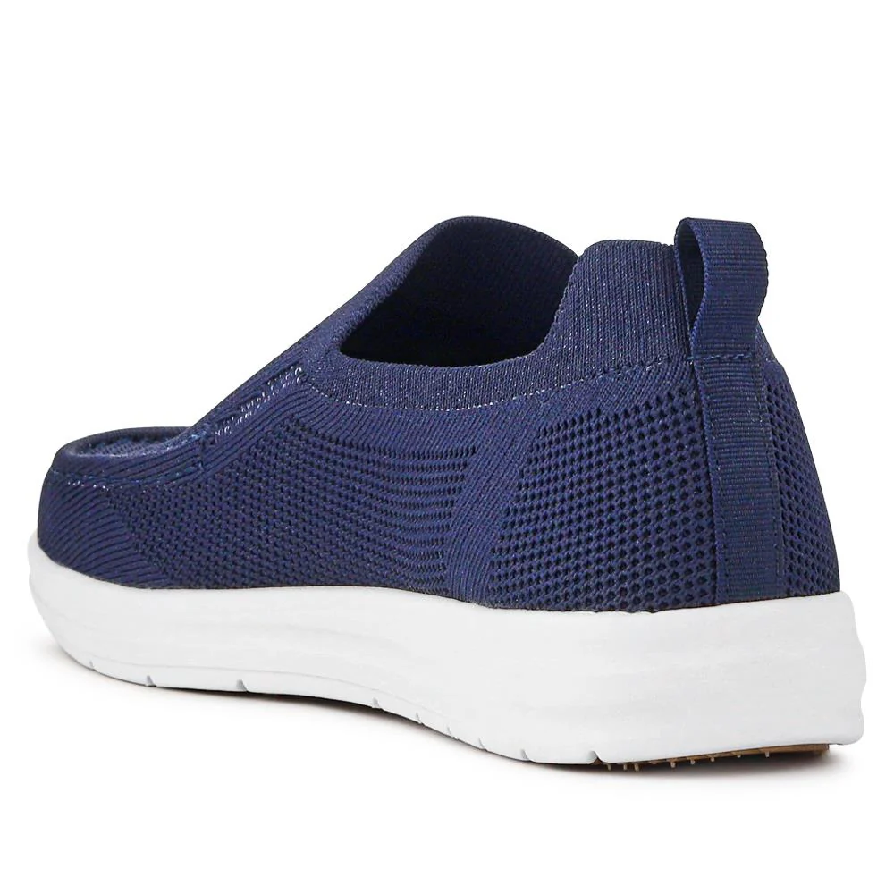 Stretchy Slip-On Shoes - XIAM41014 / 326 930 - Navy - Image 3