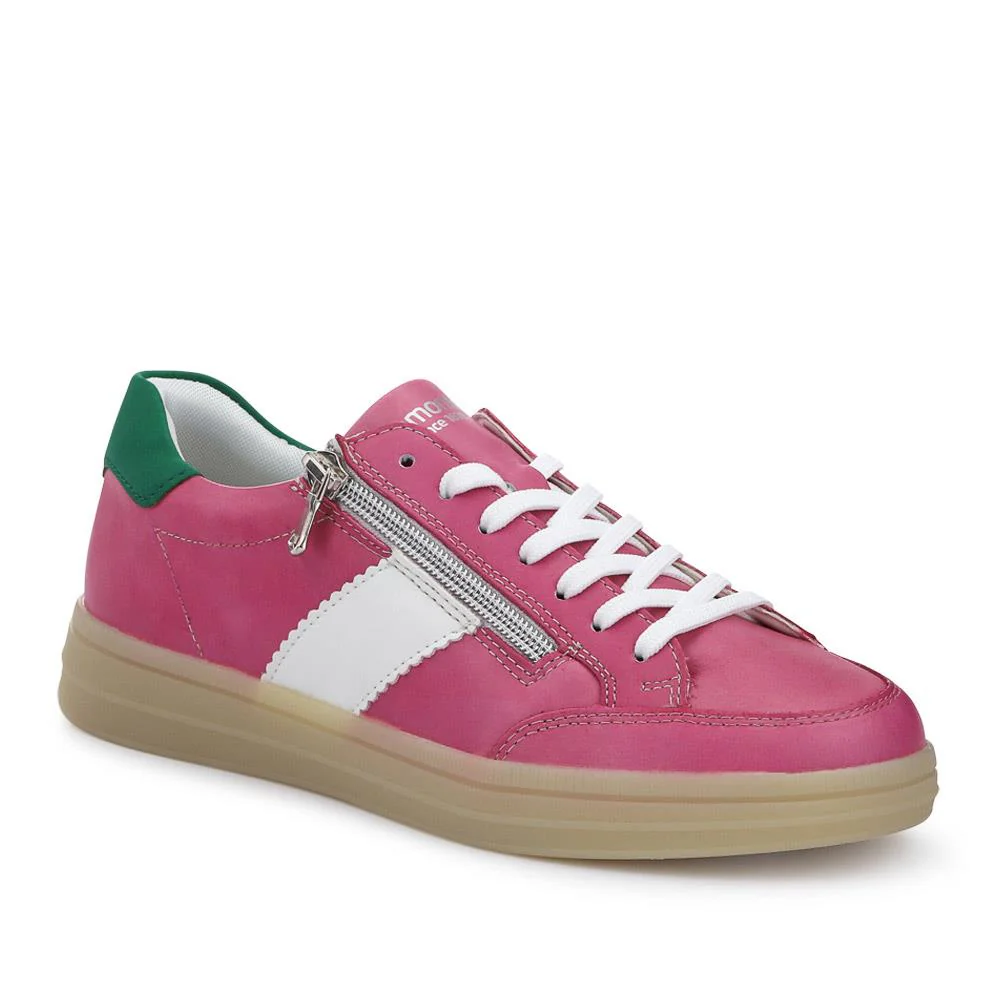 Striped Leather Trainers - DRS41506 / 326 860 - Image 3