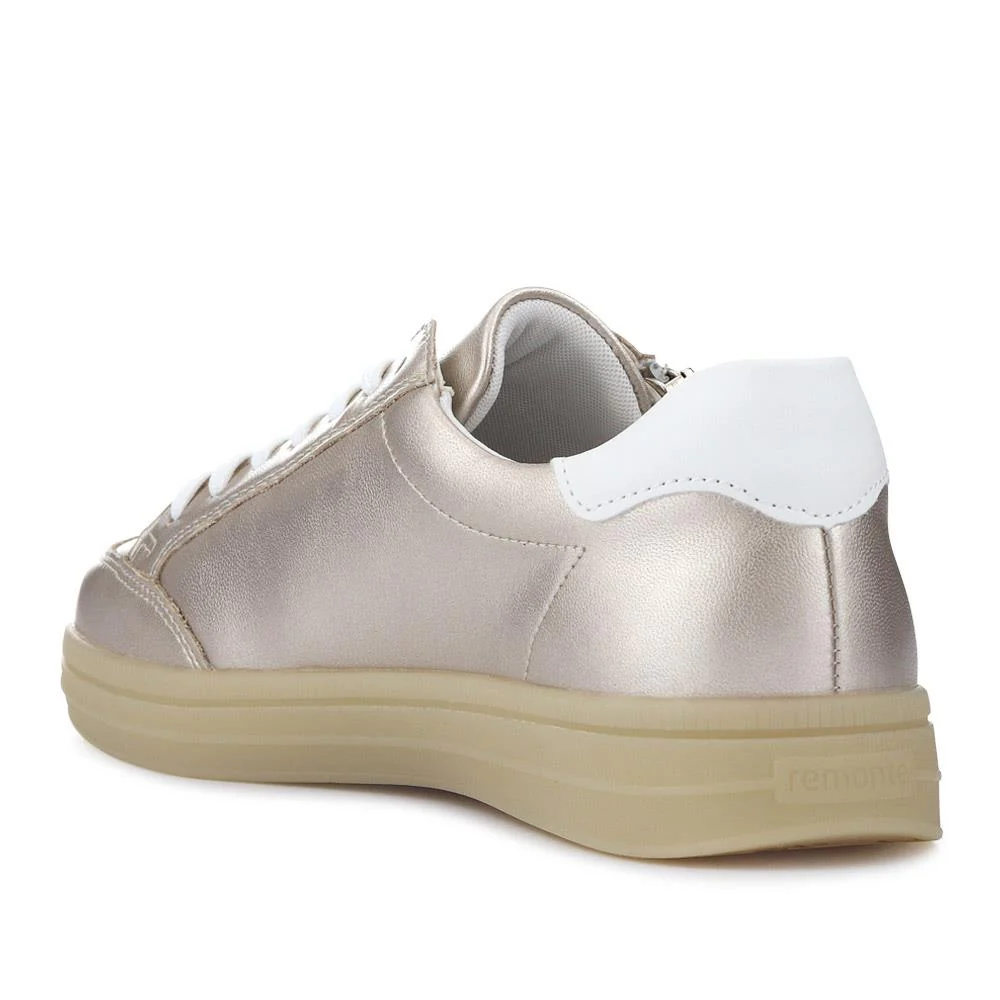 Striped Leather Trainers - DRS41506 / 326 860 - Metallic - Image 3