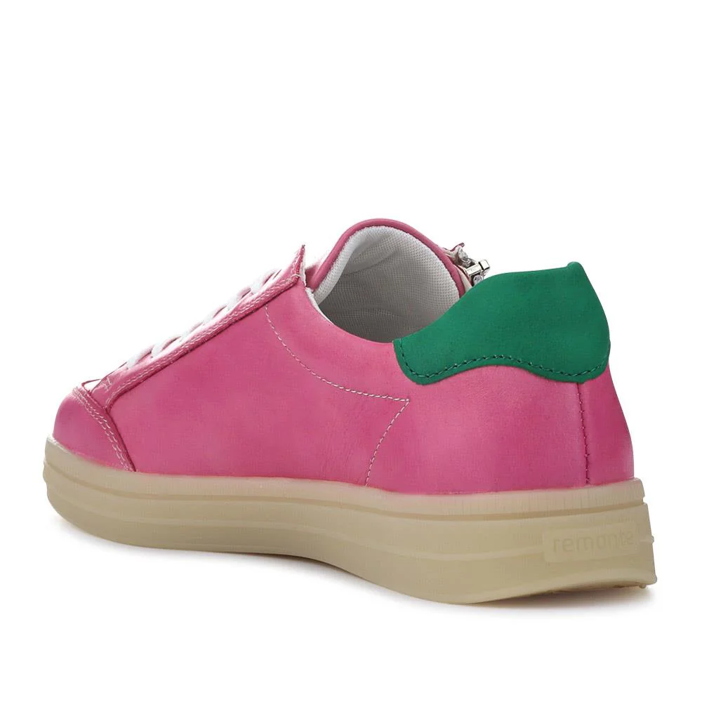 Striped Leather Trainers - DRS41506 / 326 860 - Pink - Image 3