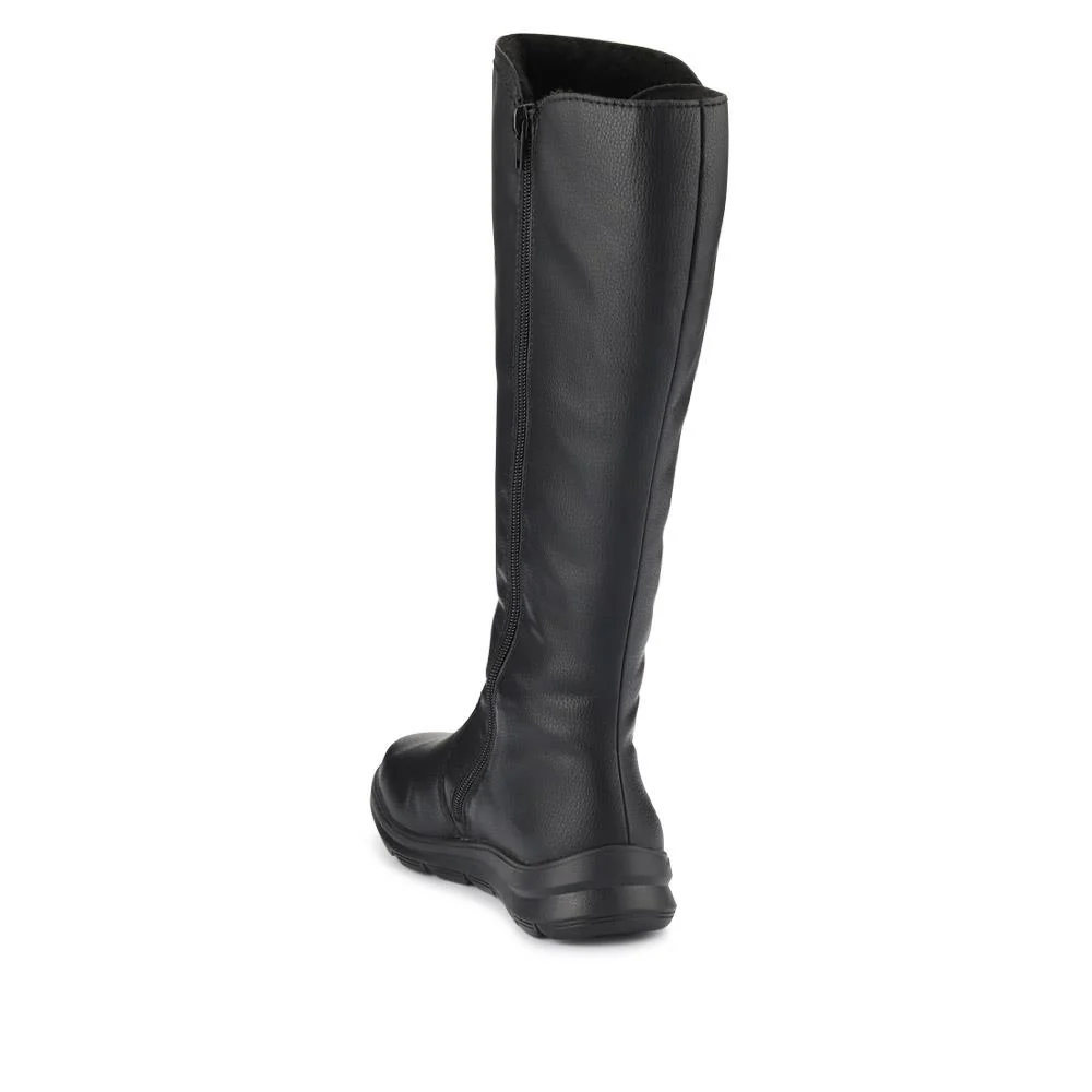 Stylish Heeled Long Boots - RKR40534 / 326 102 - Black - Image 3