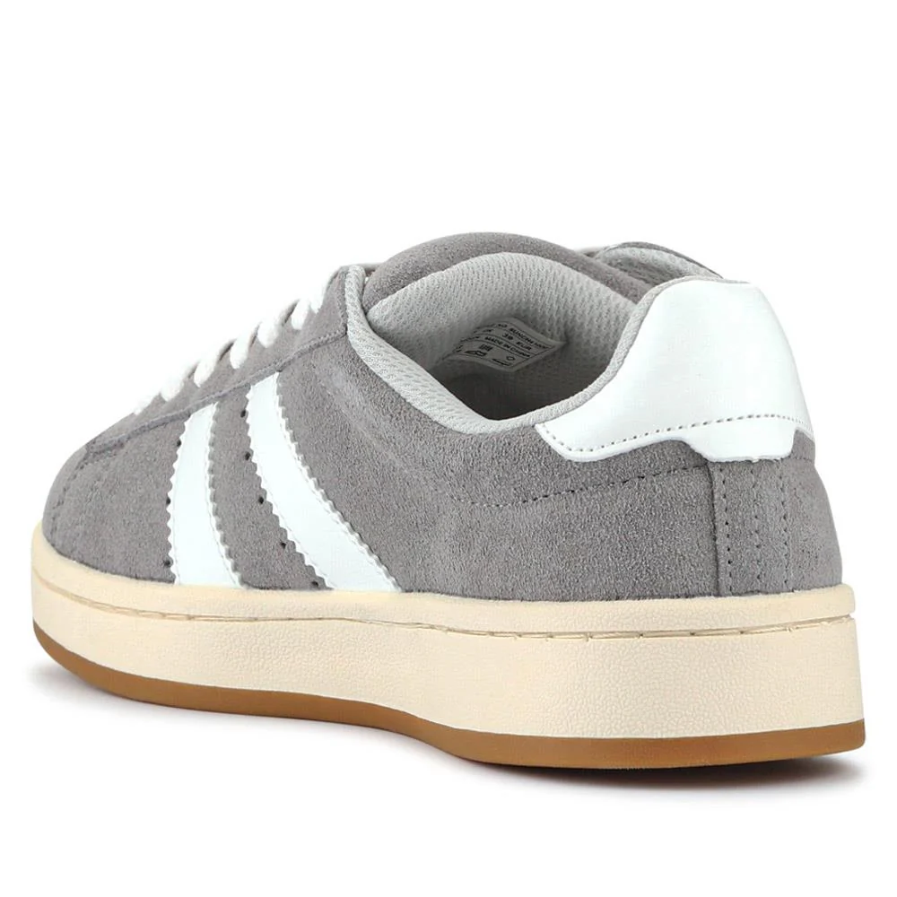 Suede Lace-Up Trainers - SUNCH41000 / 326 774 - Grey - Image 3