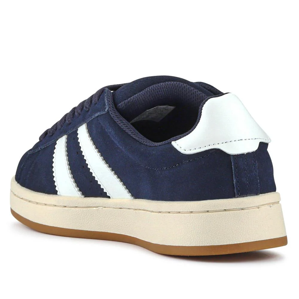 Suede Lace-Up Trainers - SUNCH41000 / 326 774 - Navy - Image 3