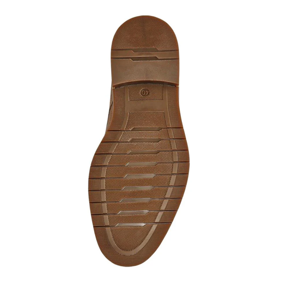 Suede Leather Lace-Up Shoes - ITAR41002 / 327 176 - Taupe - Image 6