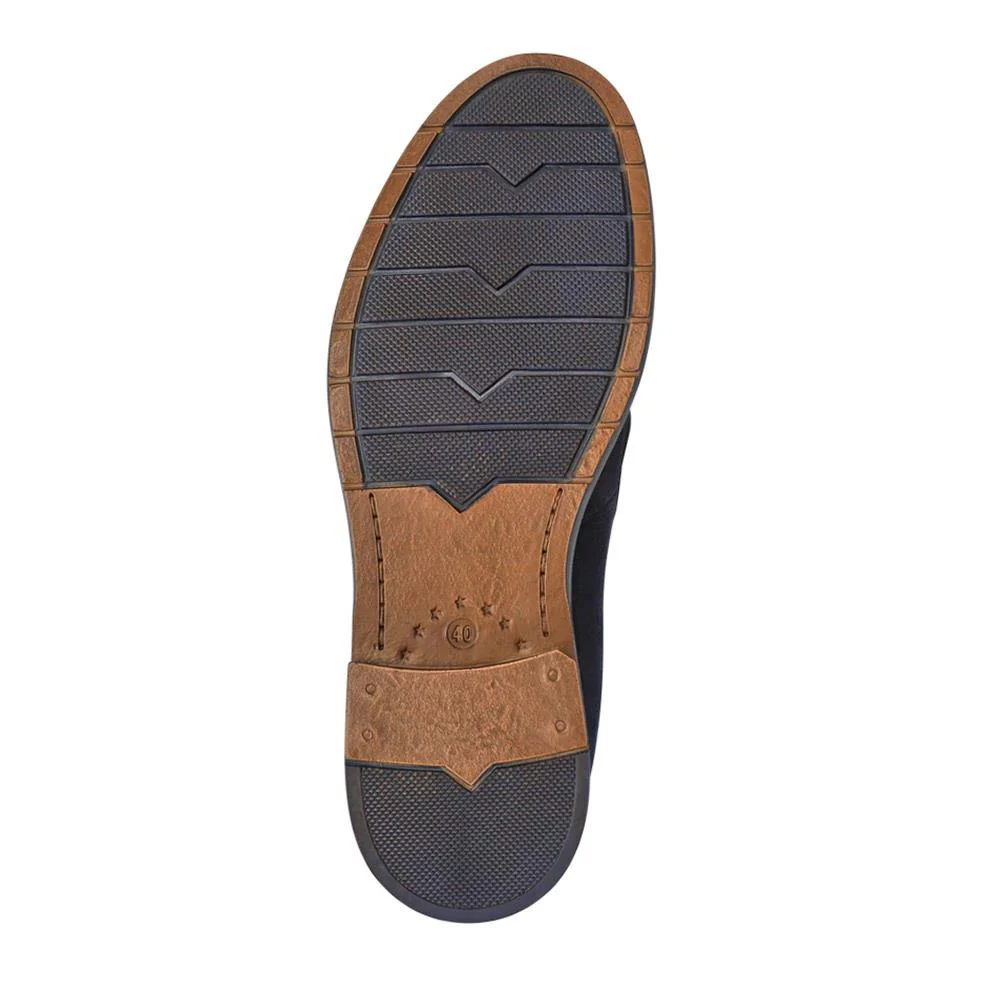 Suede Leather Penny Loafers - ITAR41012 / 327 506 - Navy - Image 5