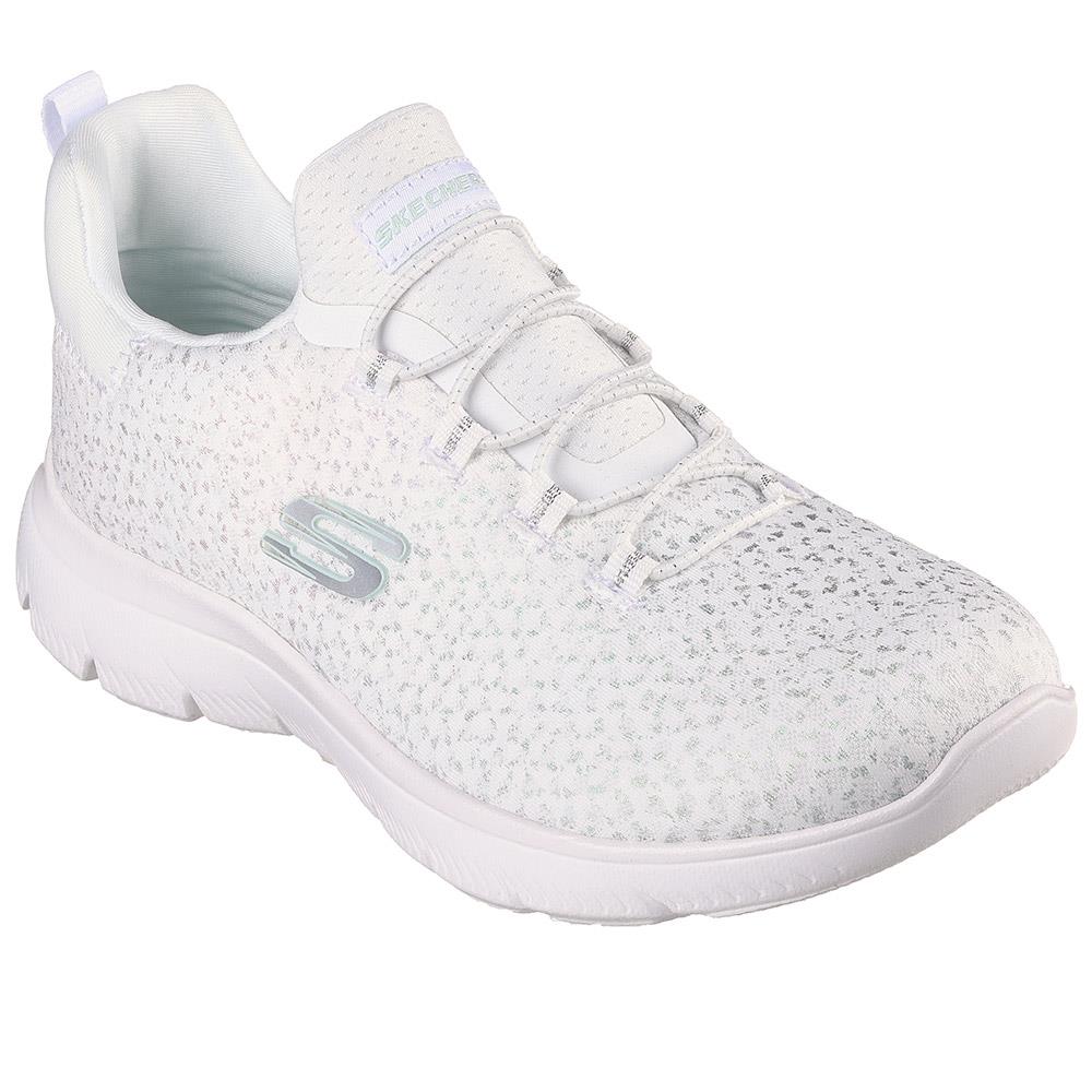 Skechers Summit - Glowing Iris Trainers - SKE37045 / 323 483 - White