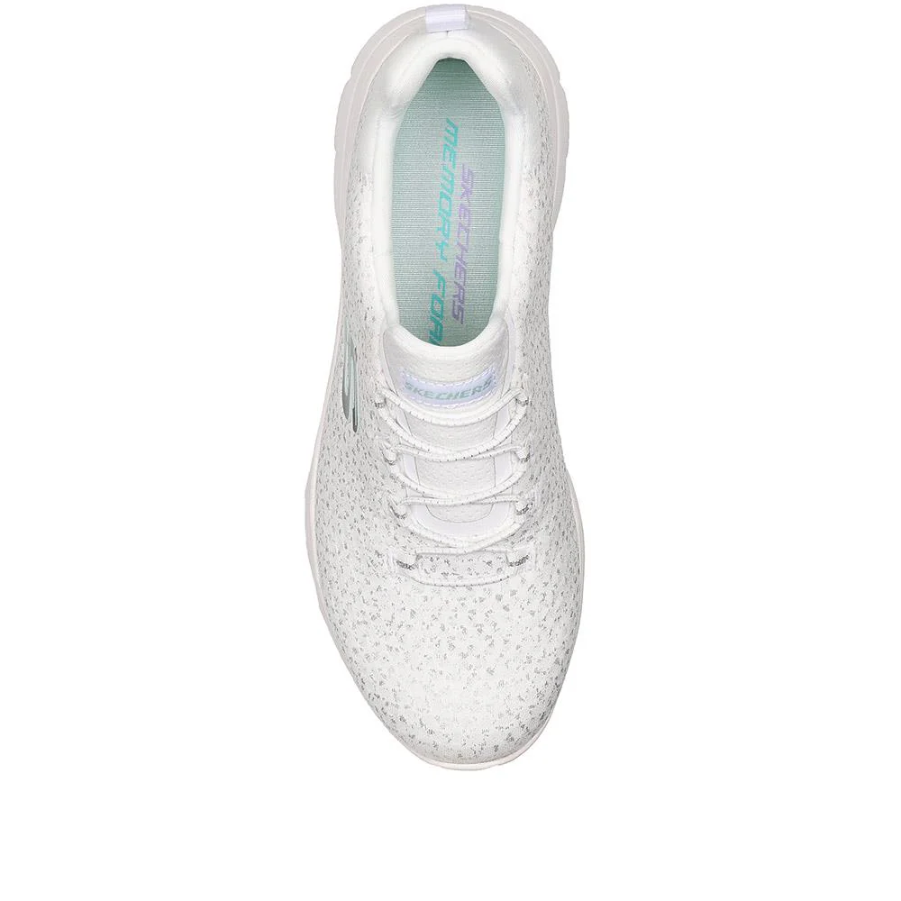 Skechers Summit - Glowing Iris Trainers - SKE37045 / 323 483 - White - Image 3