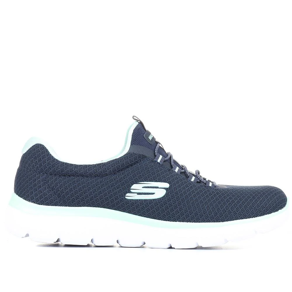 Skechers Summits Trainers - SKE31269 / 318 267 - Navy Multi - Image 2