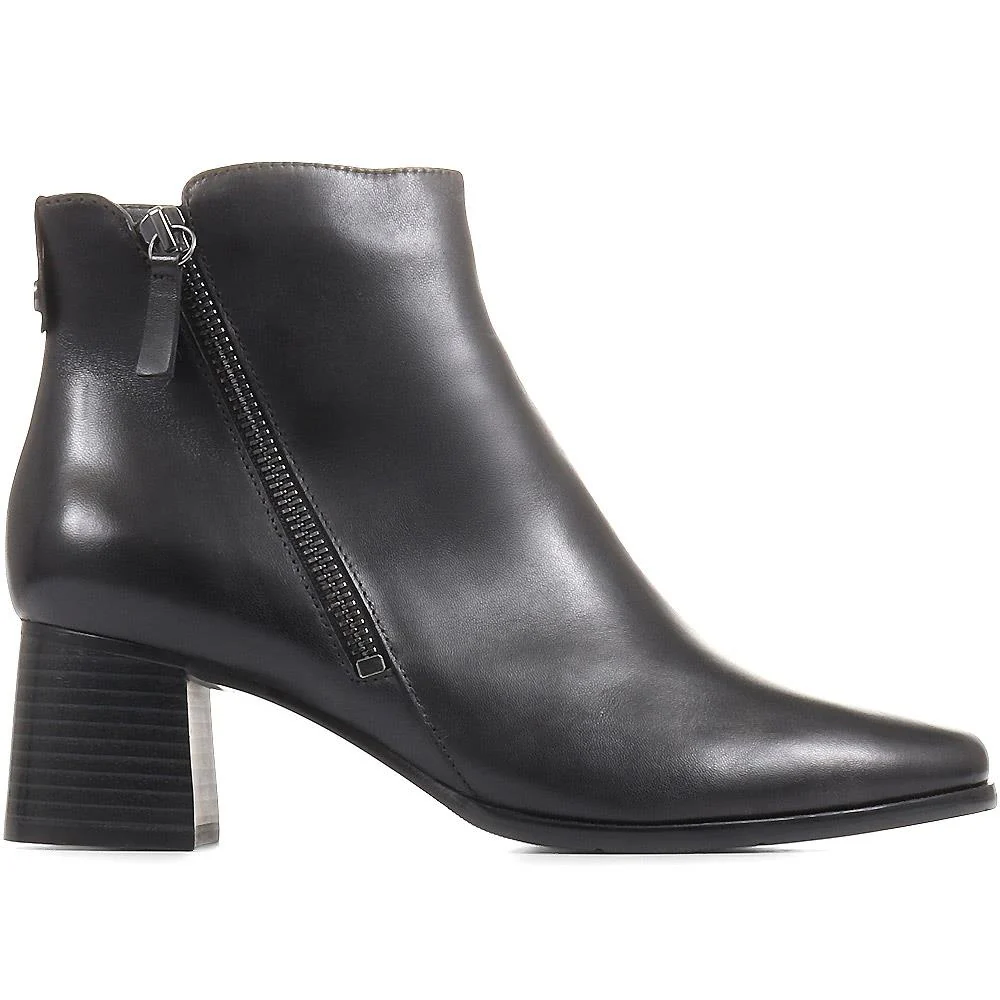 Sylvana Block Heel Ankle Boots - SYLVANA / 322 839 - Black - Image 2
