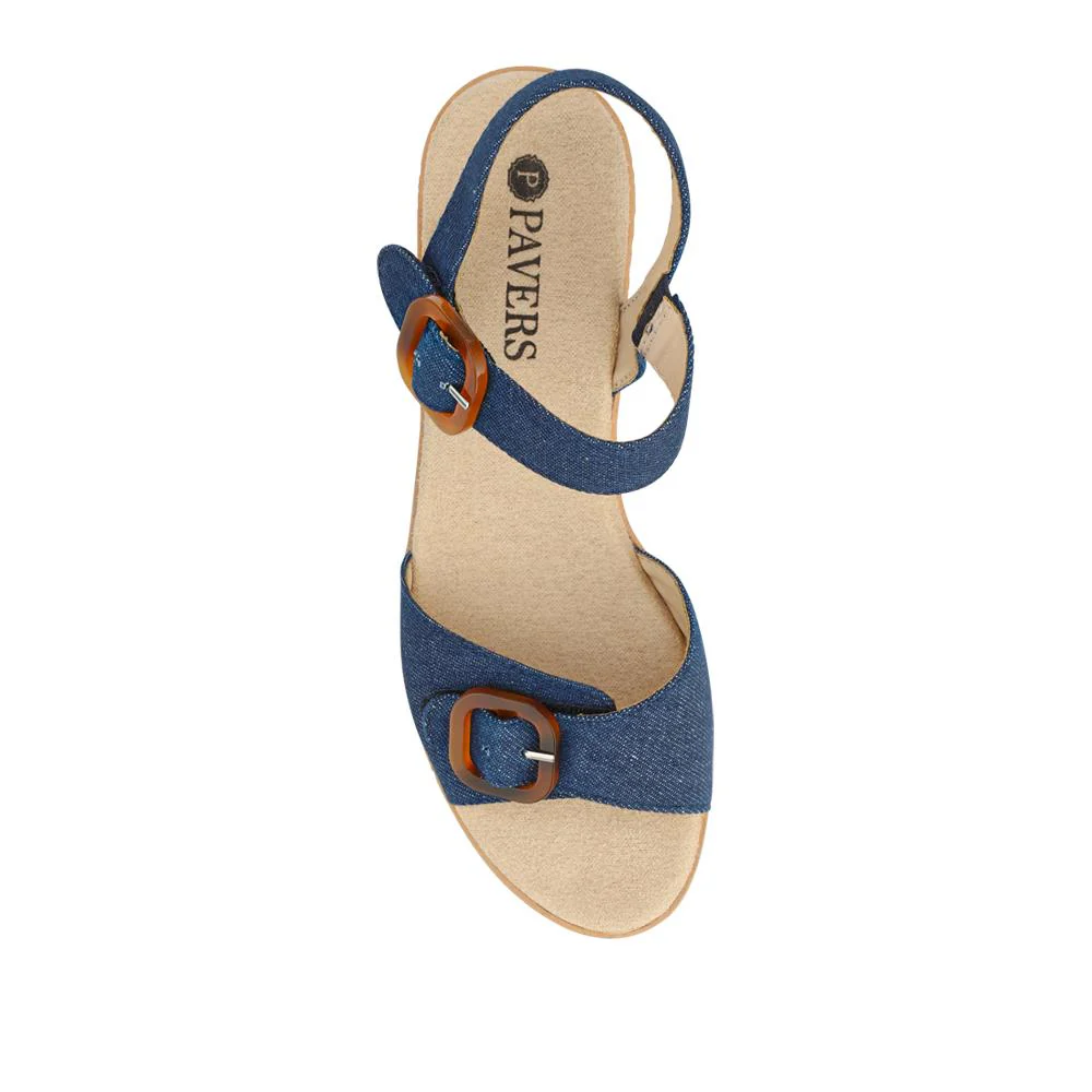 Tall-Heeled Sandals - WBINS41076 / 327 568 - Denim - Image 5