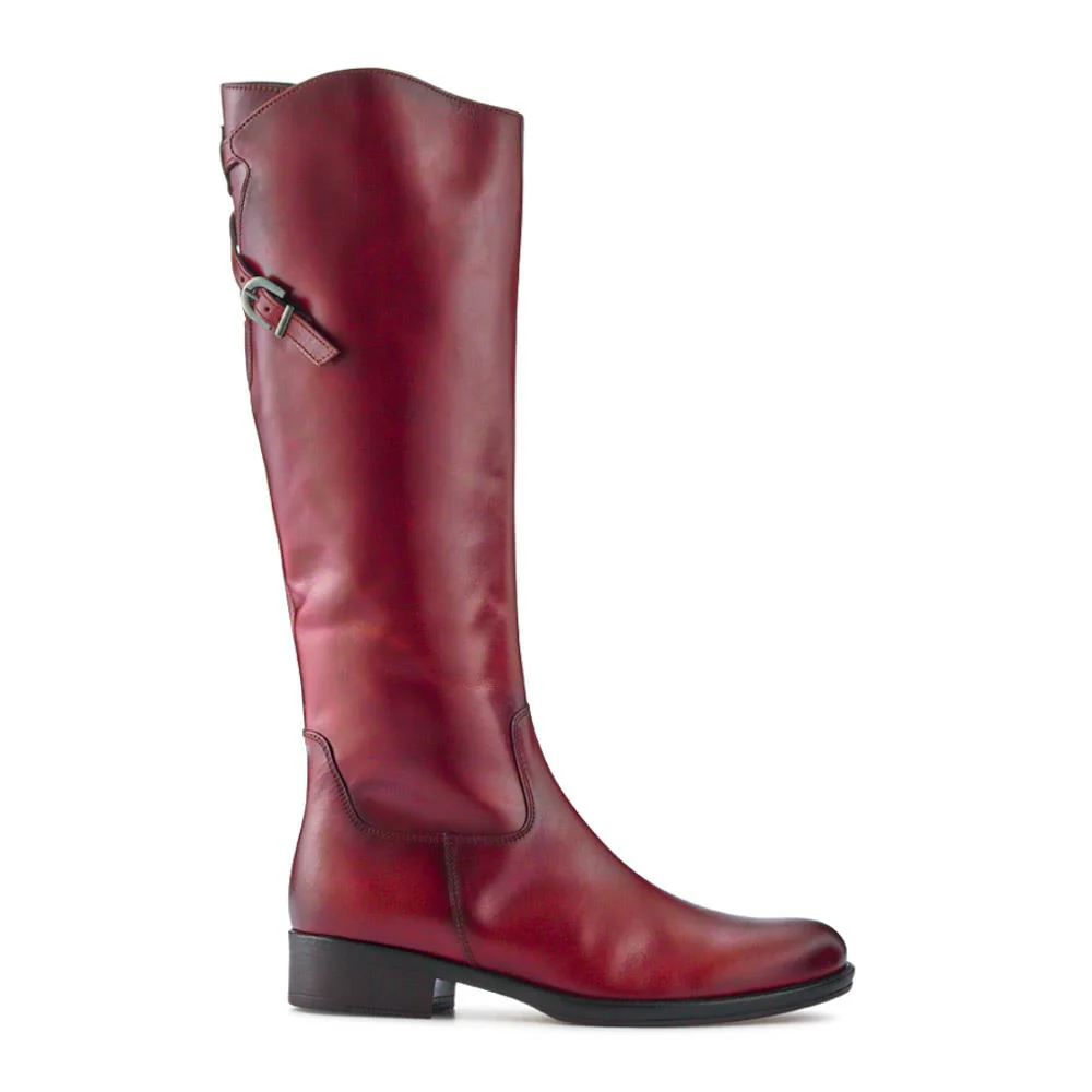Tall Leather Long Boots - GAB40536 / 327 650 - Tan - Image 2