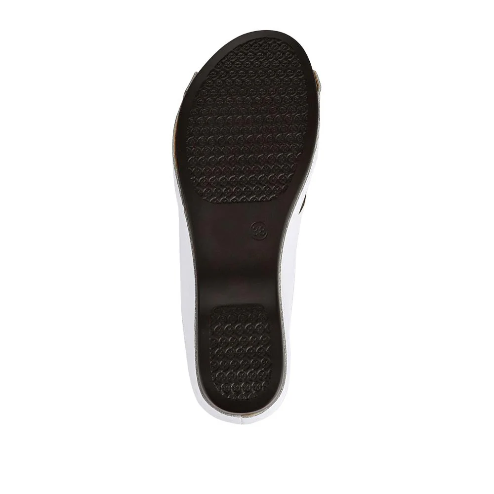 Wedge-Heeled Mules - WLIG41004 / 327 254 - White - Image 4