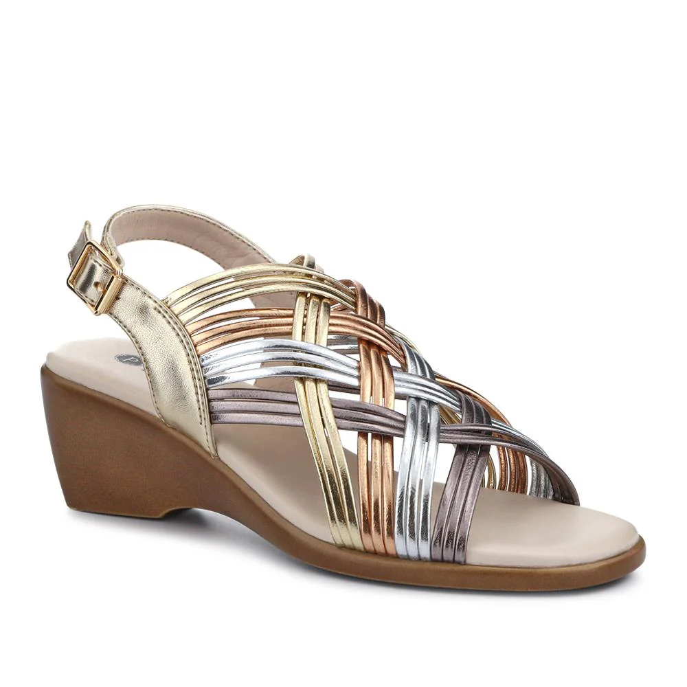 High Wedge-Heeled Sandals - WOIL41048 / 327 232 - Image 2