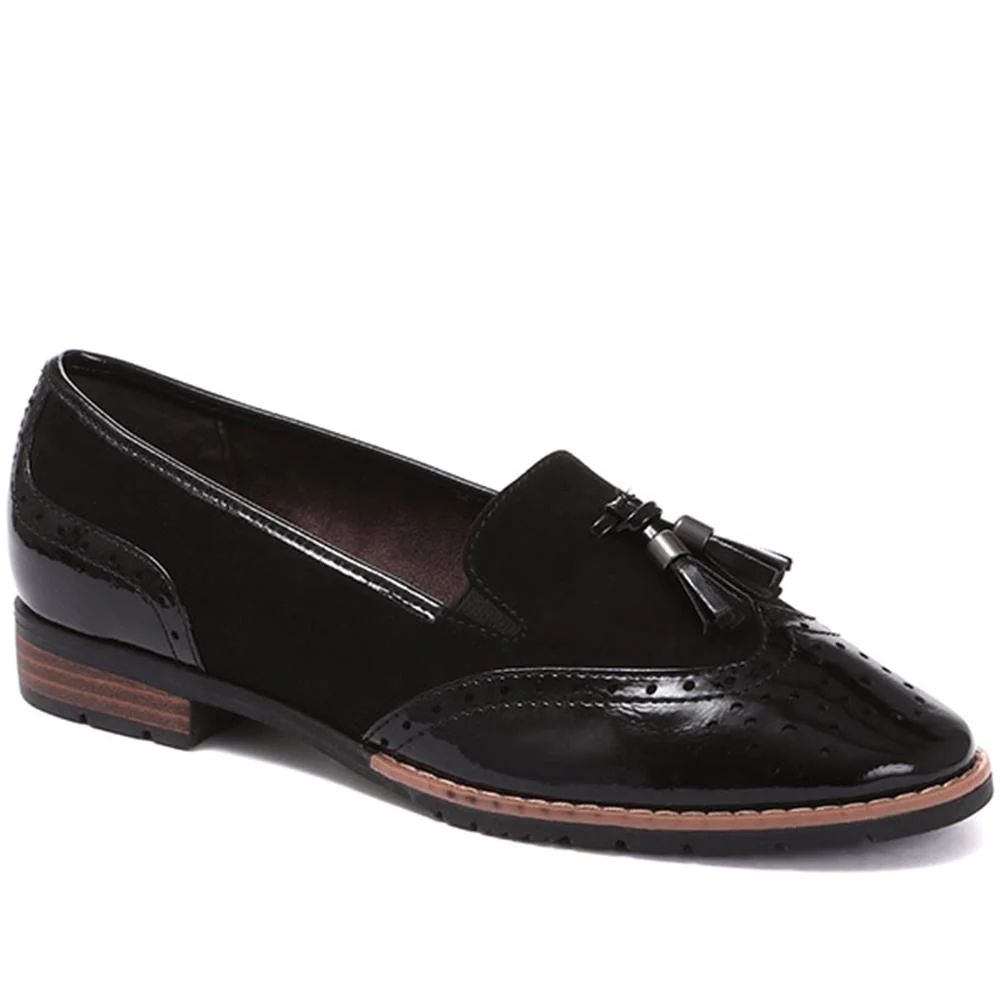 Tassel Loafers - JANSP26017 / 310 349 - Black